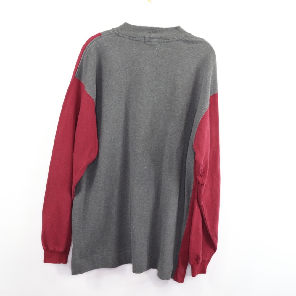 90s Mens Large Color Block Mock Turtleneck Sweater - image 6